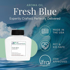 Fresh Blue Aroma Oil, Essential Oils Blend for Diffusers & Scent Machines, Mandarin, Ozone, and Cardamom Blend, Aromatherapy, Cold Air Diffuser Compatible, 100 mL