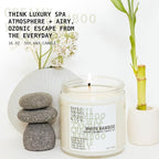 Scented Soy Wax Candle for Home, White Bamboo Candle and Lily, Essential Oils, Soy Candles Non Toxic, Aromatherapy Candles, 16oz, 60 Hours Burn Time, Fresh Bamboo and Green Floral Scent