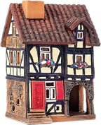 Ceramic Houses Collection - Collectible Miniature of Historic House in Lauterbach Germany - Cone Incense Holder Room Decor - Ceramic Incense Burner S19-2