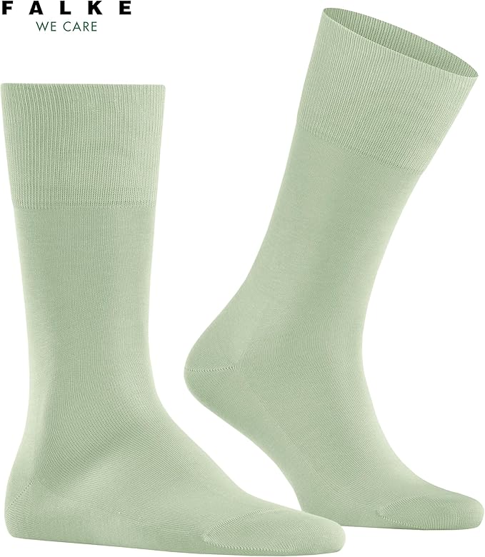 FALKE Men's Tiago Dress Socks, Sustainable Cotton, Crew, 1 Pair