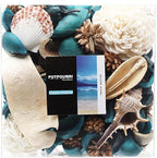 Qingbei Rina Blue Potpourri,Ocean Scent Potpourri Dried Flower, Decorative Bowl Vase Filler, Home Fragrance Sachet, Beach Coastal Breeze Decor,9.8 Oz