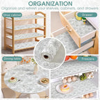 Shelf and Drawer Liner, Kitchen Cabinet Liners Non-Adhesive Thick Non-Slip Waterproof Washable Fragrant Mats Protect Dresser Shelves Cupboard Bathroom Cabinets, Black Rose, 24 in X 20 FT