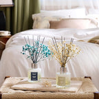 Airkeep Reed Diffuser 3.38 oz (100ml) 2pk,Clean Linen/Cashmere Vanilla Scented Reed Diffuser Set,Reed Diffuser & Oil Diffuser Sticks, Aromatherapy, Home & Kitchen Décor,Fragrance and Gifts