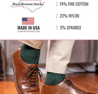 Cotton Dress Socks for Men – Comfortable Men’s Executive Socks – Classic Mid-Calf Dress Socks by Boardroom Socks