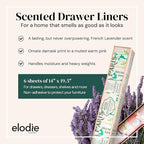 Scented Drawer and Shelf Liners - Vintage Charm - Six (6) Large 14 x 19.6 Inch Sheets - Non-Adhesive Paper Sheets for Closet Shelves and Dresser Drawers - (Vintage Paris)