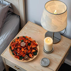 Fall Potpourri Bags, Oranges Scented Dried Flowers, Autumn Potpourri Bowl Vase Filler Decorative, Citrus Fragrance for Bathroom, Home Decor Fragrance Sachet Petal (Orange)