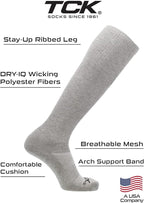 Over the Calf Work Socks for Men and Women 9-11 10-13 13-15 Moisture Wicking Tall Cushioned Knee High Boot Socks 6-pack