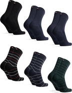 DANISH ENDURANCE Viscose Dress Socks, Premium, Soft, Breathable, Dress Socks for Men & Women, Unisex, 6-Pack