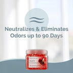 SMELLS BEGONE Odor Eliminator Gel Beads - Air Freshener - Eliminates Odor in Bathrooms, Cars, Boats, RVs and Pet Areas - Made with Essential Oils - Apple Cinnamon Scent - 12 Ounce