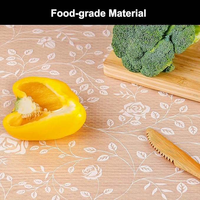 Cooyes Shelf Liner – Premium Non-Adhesive Cabinet & Drawer Liner for Kitchen – Waterproof Shelf Paper with Modern Pattern – Durable EVA Cabinet Mat – Easy to Cut