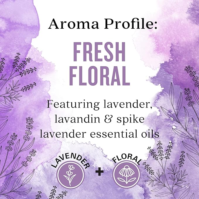 Aura Cacia Fresh Floral Room Spray 8 Fl. oz. - Light Aroma, No Synthetic Fragrances (Pack of 2)