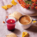 20 Packs Red Votive Candles with Clear Glass Holder, 1.8 Oz Unscented Soy Wax Candle for Home Decoration