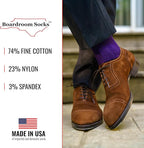 Cotton Dress Socks for Men – Comfortable Men’s Executive Socks – Classic Mid-Calf Dress Socks by Boardroom Socks