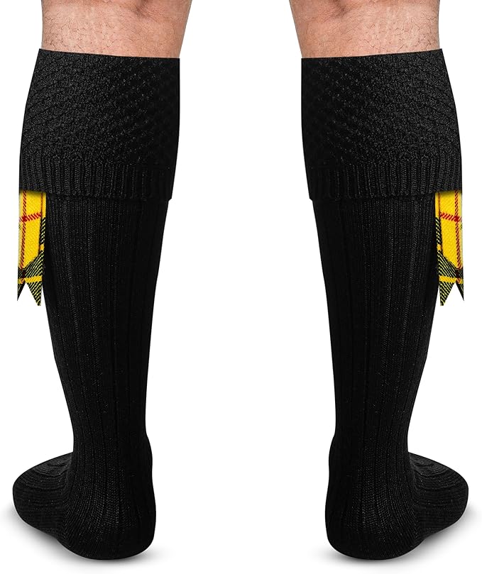 DSS KILTS-Kilt Hose, Tradional Scottish Kilt Scocks Wool Blend, Bubbled Design Kilt Socks for USA Shoe Sizes