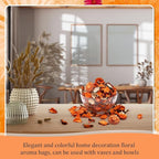 Nuanchu 6 Pcs Fall Citrus Potpourri Bags, Citrus Orange Scented Bowl Vase Filler Autumn Decorative Dried Flower for Home Drawer Car Fragrance Sachet Closet, Thanksgiving Decor Gift