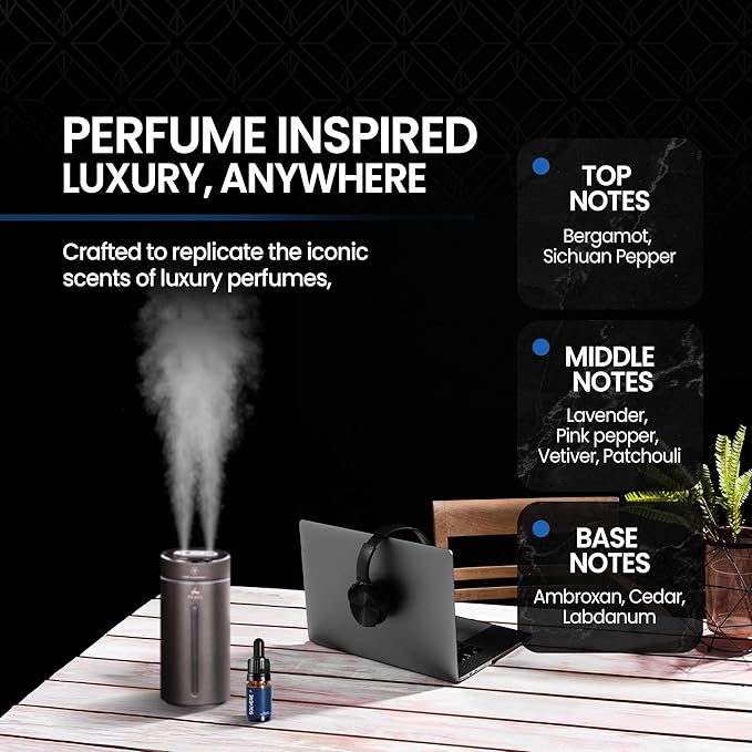 Solvère Perfume Inspired Diffuser Oil | Perfume Oil Diffuser Refill | 10ml Essential Oil for Diffusers | Versatile and Mess-Free | Essential Oil Refill by Perfa