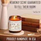 New Parents Gifts for Couples - 'New Parents Est 2025' Candle, w/Coconut, Vanilla I Mom and Dad Gifts for New Parents After Birth I First Time Parents Gift I Expecting Parents I 50 Hr Burn, USA Made