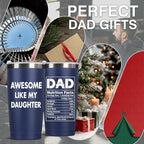 Father's Day Gift for Dad from Daughter, Son, Kids - 20oz Coffee Mug - Best Bonus Dad Birthday Gifts for Father, Husband - Christmas Ideas Drinking Cup Tumbler, Navy Blue
