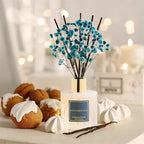 Cocorrína Premium Reed Diffuser Set with Preserved Baby's Breath & Cotton Stick Cashmere Vanilla | 6.7 fl oz Scent Fragrance Oil Diffuser for Bedroom Bathroom Home Décor