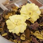 Fragrance Potpourri Bag Home Décor Scents Yuzu, Lemon Zest | Floral Petals Vase & Bowl Filler Decoration (Yellow)