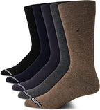 Nautica Mens Dress Socks - 5 Pack Breathable Comfort Stretch Crew-Length Work Socks for Men for Business Formal Wear (6-12.5)