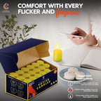 Candle Charisma Citronella Scented Votive Candles - 15 Hour Burn time - Set of 36 for Dinner, Wedding, Halloween and Holiday Decorations