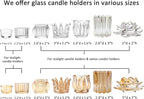 GOLDEAL 12Pcs Gold Votive Candle Holders, Thick Glass Tea Light Candle Holder Bulk, Tealight Candle Jars for Wedding Table Decor, Party Supplies, Bridal Shower Decorations, Centerpieces for Tables
