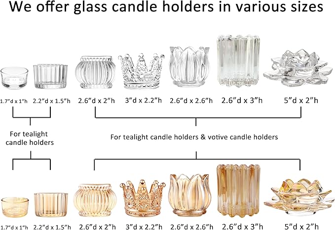 GOLDEAL 12Pcs Gold Votive Candle Holders, Thick Glass Tea Light Candle Holder Bulk, Tealight Candle Jars for Wedding Table Decor, Party Supplies, Bridal Shower Decorations, Centerpieces for Tables