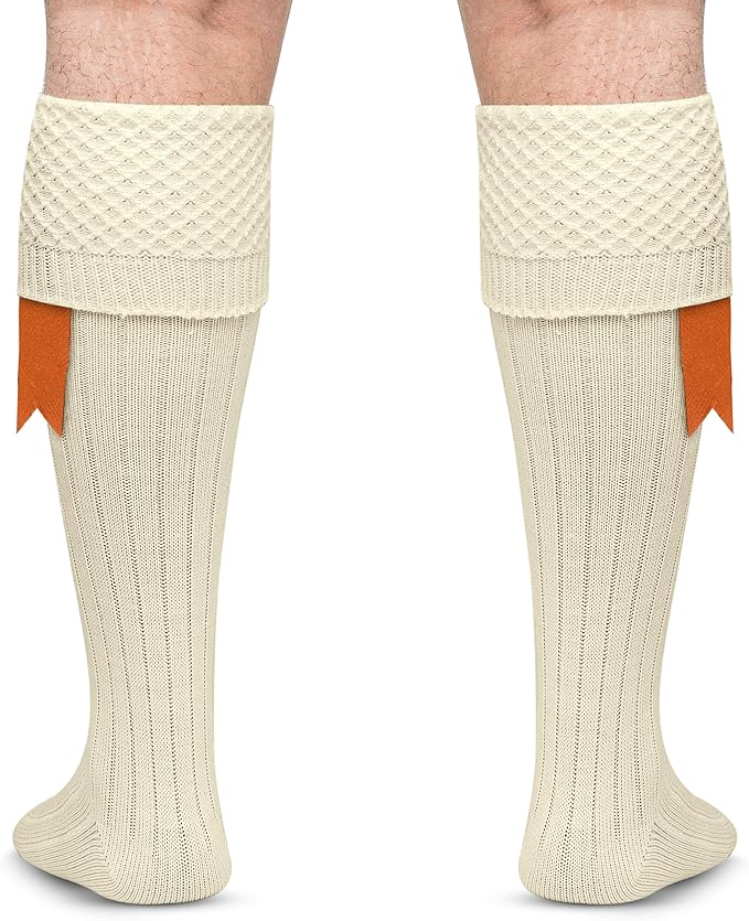 DSS KILTS-Kilt Hose, Tradional Scottish Kilt Scocks Wool Blend, Bubbled Design Kilt Socks for USA Shoe Sizes