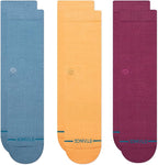 Stance Icon Classic Casual Crew Socks 3-Pack, Cotton Blend and Cushioning Arch Support