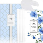 WEALD TRIBE 12 Packs Large-Bag Fresh Linen Scented Sachets for Closet and Drawer Deodorizer Home Fragrance | Air Freshener Long Lasting Large Sachets Bags Hanging