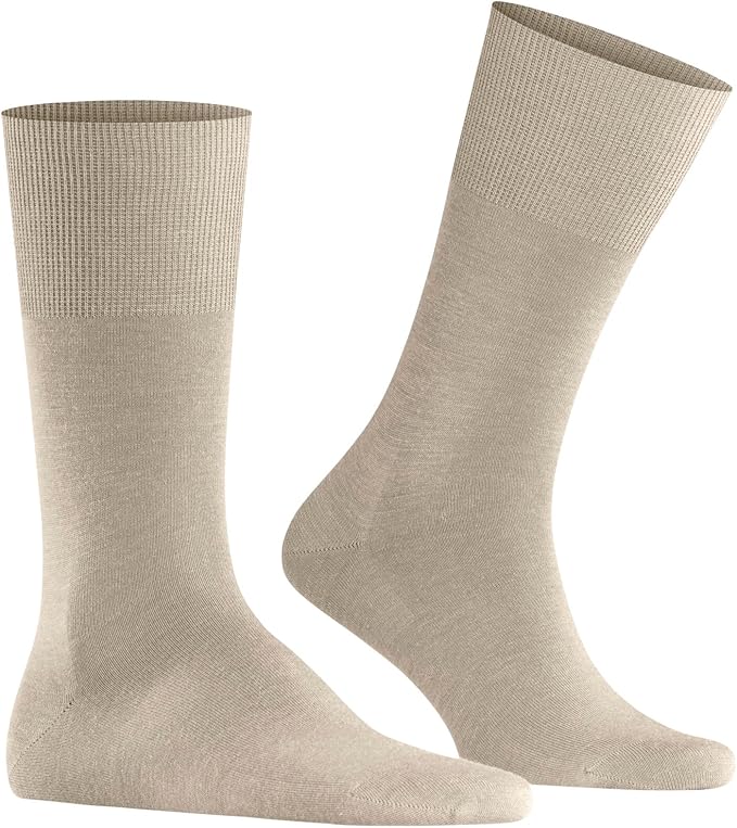 FALKE Men's Airport Dress Socks, Premium Merino Wool Cotton Blend, Sustainable Luxury, Eco-Friendly Business Casual, 1 Pair
