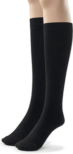 Silky Toes Mens Modal Knee High Socks 2-4 Pk Long Tube Over the Calf Dress Socks
