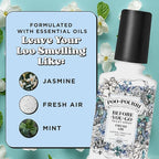 Poo-Pourri Before-You-Go Toilet Spray, Fresh Air, 4 Fl Oz, Up to 200 Uses, Bathroom Odor Deodorizer , Plant-Based with Essential Oils, for Home or Work, Jasmine, Fresh Air and Mint Scent