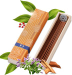 Hasegawa Hyakurakuko Premium Japanese Sandalwood Incense - Long Type, 40 Sticks with Aluminum Holder, 20-30 Min Burn Time, Made in Japan 線香 百楽香 (Patchouli)
