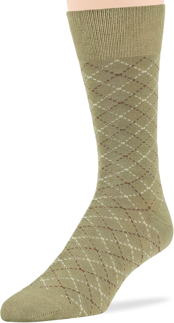 7BigStars Mens Dress Socks – 4 Pack Bamboo Crew Fit, Solid or Patterned, Thin Seamless Breathable Business