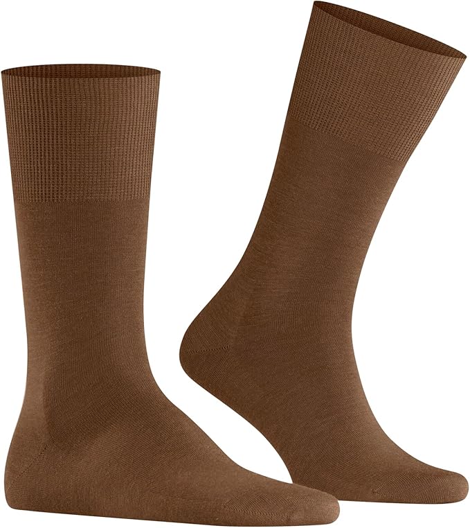 FALKE Men's Airport Dress Socks, Premium Merino Wool Cotton Blend, Sustainable Luxury, Eco-Friendly Business Casual, 1 Pair