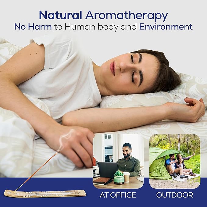 Raajsee Incense Stick Holder Bundle with Satya Nag Champa Incense Sticks 250 gmx 2 Pack (500 GMS), Insense Sticks Nag Champa Agarbatti