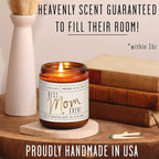 Mothers Day Gifts for Mom, Mom Gifts From Daughter or Son - 'Best Mom Ever' Soy Candle, w/Fig & Sandalwood I Mom Birthday Gifts from Son Ideas I 50Hr Burn, USA Made