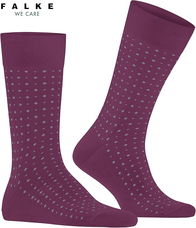 FALKE Men's Tiago Dress Socks, Sustainable Cotton, Crew, 1 Pair