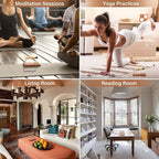 ZenBless Palo Santo and Sage Holder Natural Wood Incense Burner Holder for Palo Santo & Sage Smudge Sticks, Lasting Burning Sage Holder for Burning Bowl, Ideal for Spiritual Meditation Gift