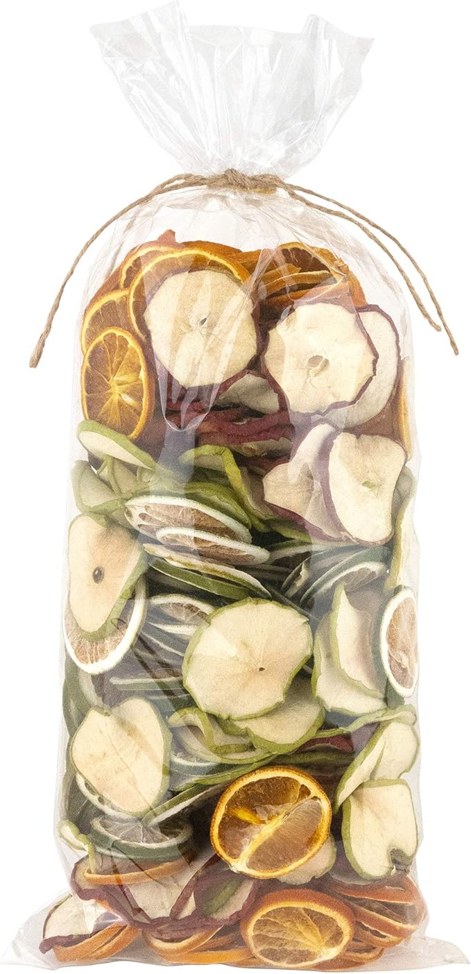 ANDALUCA Natural Vase & Bowl Fillers | Dried Orange, Apple & Citrus Slices| Home Decor (Fruit Slices)