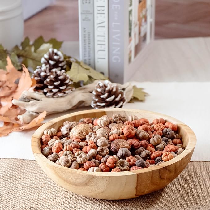 ANDALUCA Natural Vase Fillers | Fall Fragrance Scented Putka Pods Potpourri Home Décor (Mixed Putka Pods)