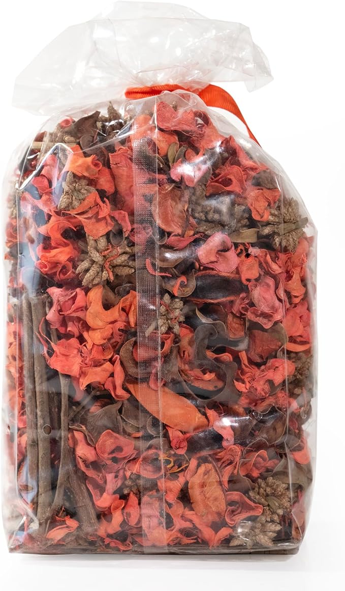 Fragrance Potpourri Bag Home Décor | Floral Petals Vase & Bowl Filler Decoration (Orange)