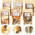 6 Pack Potpourri Simmer Kit 480g Christmas Stovetop Potpourri with Stickers 3 Combinations Winter Holiday Natural Non Toxic Home Fragrance for Xmas Scent Stocking Stuffer Gifts