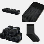 VRD Men’s Dress Socks, Bamboo 5-Pack Mens Socks, Mid Calf Length, Crew Socks Gift for Men Shoe Size 8-13