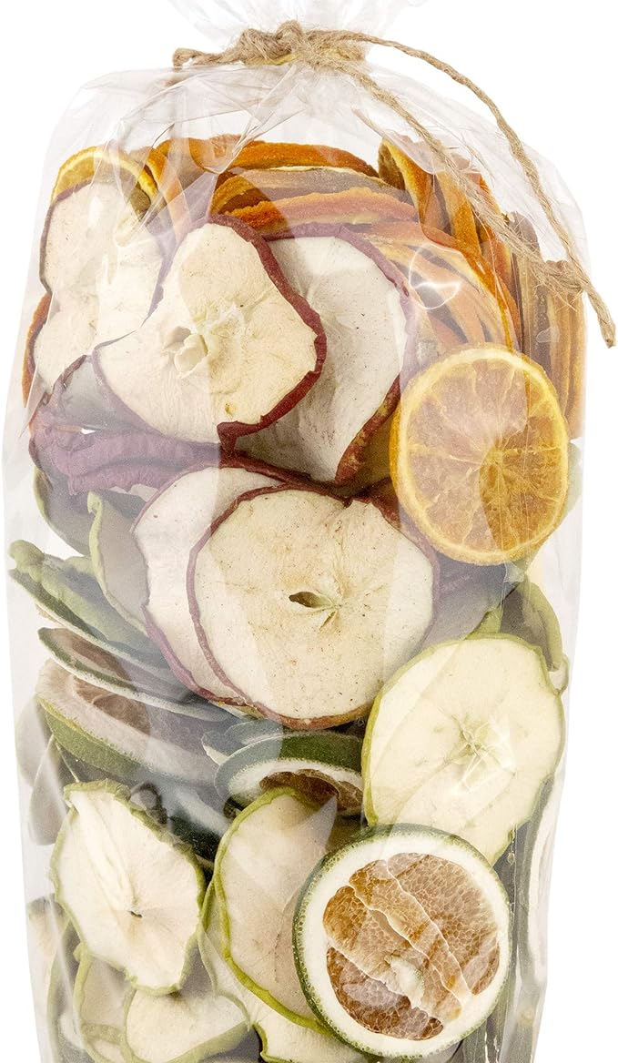 ANDALUCA Natural Vase & Bowl Fillers | Dried Orange, Apple & Citrus Slices| Home Decor (Fruit Slices)