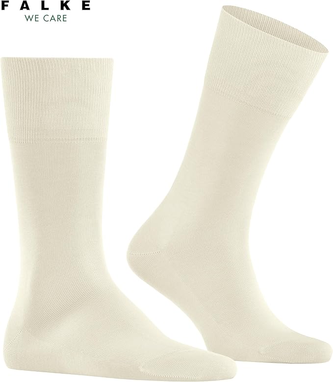 FALKE Men's Tiago Dress Socks, Sustainable Cotton, Crew, 1 Pair