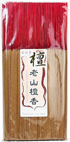 LaoShan Sandalwood Incense Joss Sticks (30cm, 300g, 400 Sticks) - Taiwan Traditional Bamboo Sticks for Religious, Thin & Less Smoke (1)