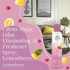 Citrus Magic Odor Eliminating Air Freshener Spray, Lemonberry, 3-Ounce, Pack of 3